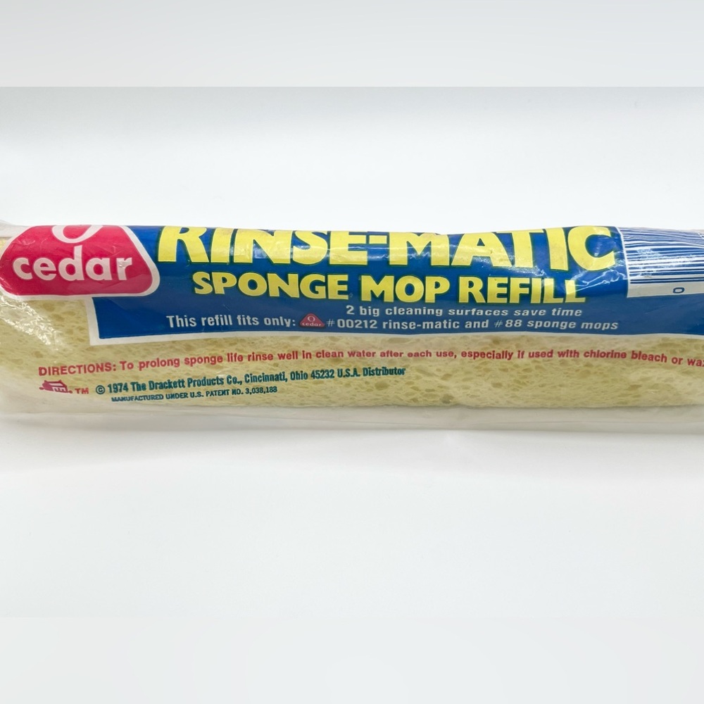 O Cedar rinse-matic Sponge Mop Refill New In Package fits #000212 & #88 mops